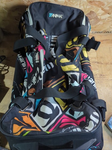 animal worldwide freeride bag style No 10a87 Vintage Roller Expandable Travel Vg - Imagen 2 de 13