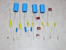 ROCKOLA JUKEBOX MONO AMP CAP CAPACITOR REBUILD KIT FOR  MODELS 1448 1452 1454