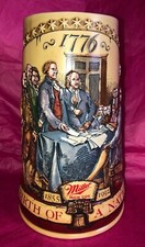 Miller High Life Birth Of A Nation 1992 Vintage Beer Stein Second in a Series