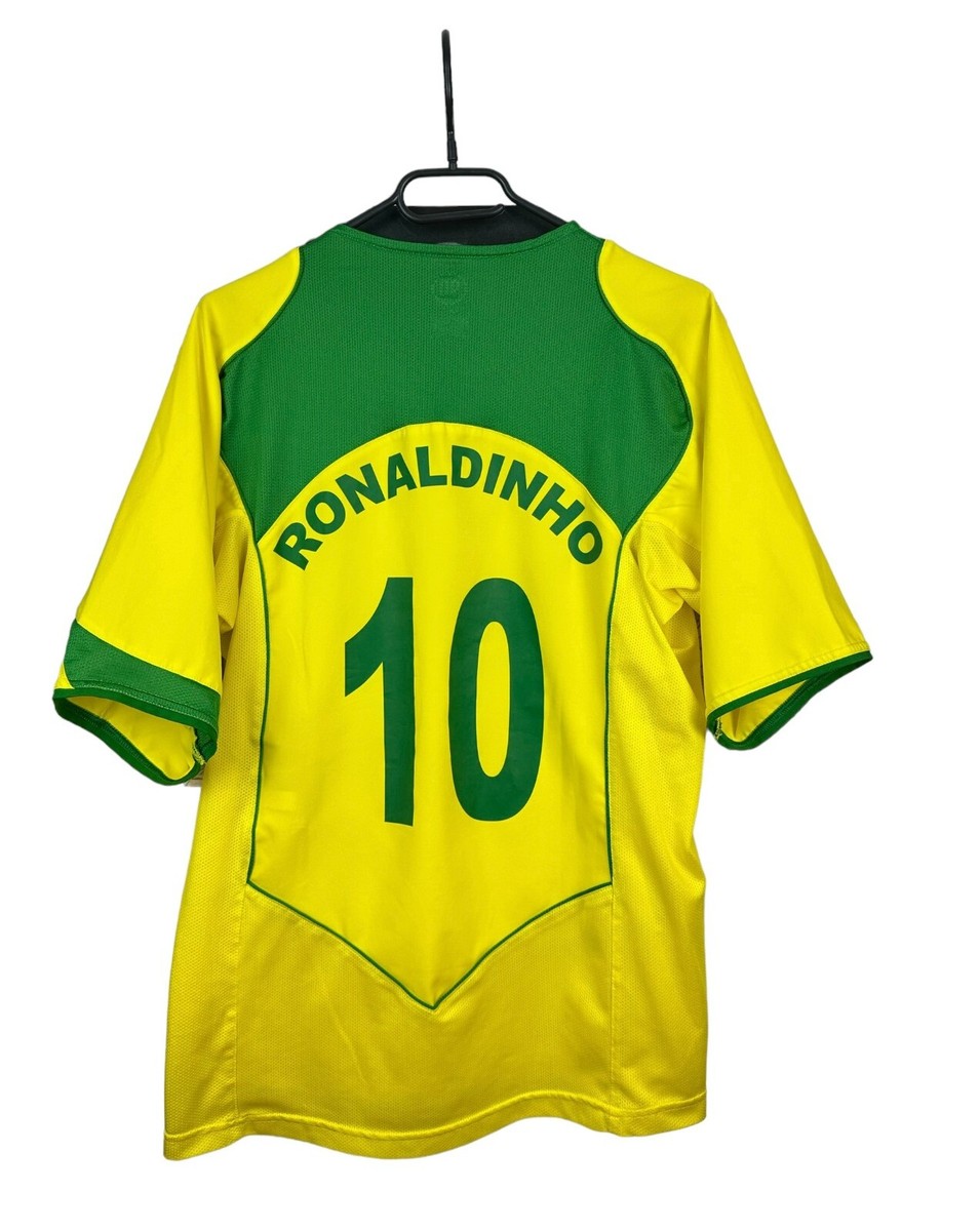 Nike ブラジル代表 RONALDINHO 10番 シャツ Shirt Nike Brazil 10 Ronaldinho Reissue 2004 Size L Limited