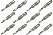 (12 PACK) SWITCHCRAFT 280 1/4" 6.35 mm 2-Conductor Mono TS Phone Plug