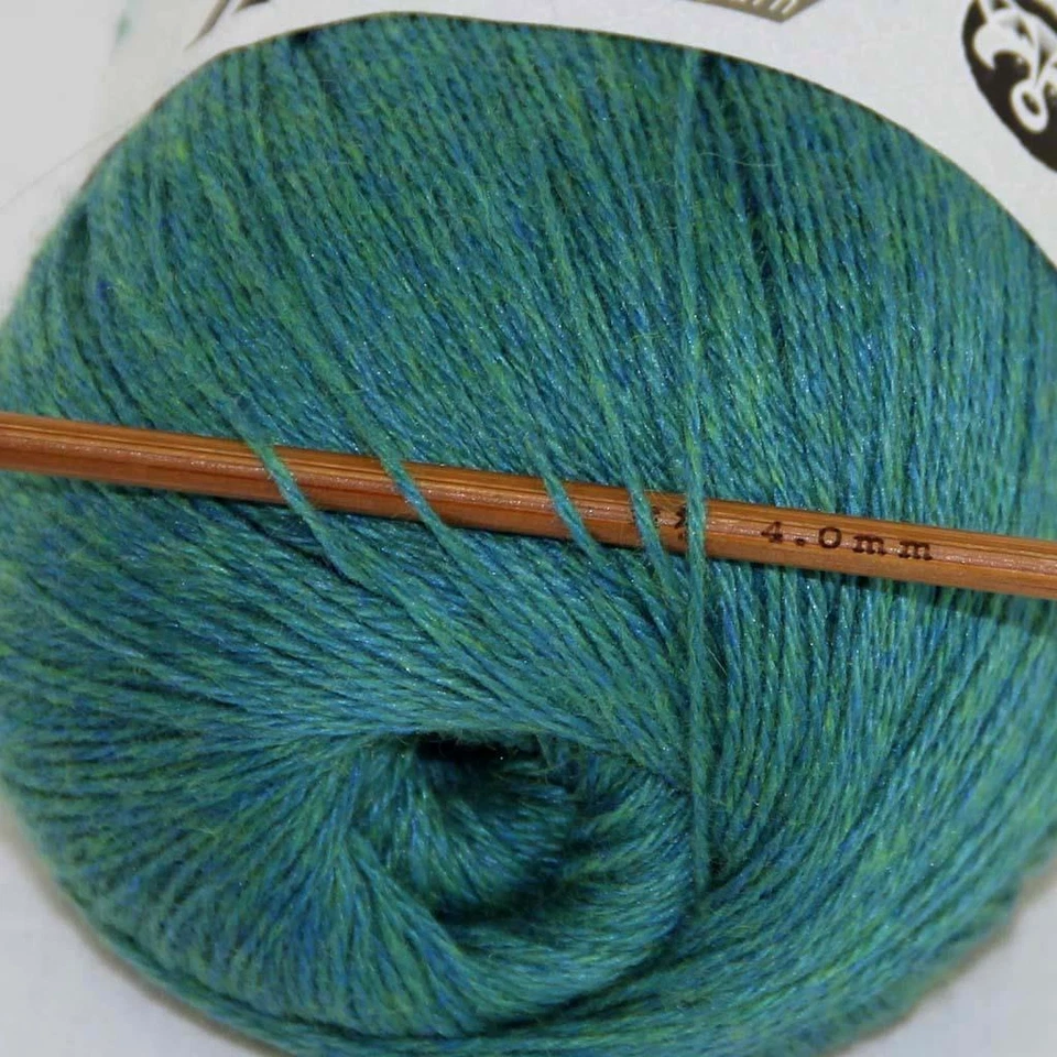 Nuevo 1 bola x 50 g puro sable cachemir prendas de punto a mano chales de lana hilo de ganchillo suave Foto 3 de 4