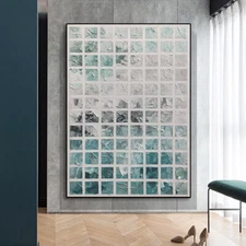 Hand-painted Oil Painting Modern Living Room Sofa Background Wall Decorative