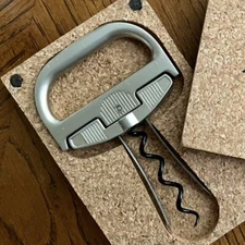 NIB PRONG & HELIX CORKSCREW to Extract Old Corks from Vintage Wine Bottles