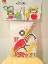 Teaching Related Photo Props Primary Colors New in Package SCHOOL BUS APPLE