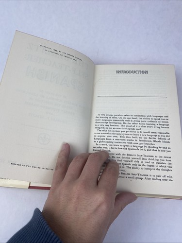 The Berlitz Self-Teacher Spanish Book by Strumpen-Darrie (1949, Vintage HC w/DJ) - Picture 9 of 19