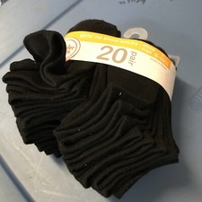 Wonder Nation Girls' No Show Socks 20 Pair Size M 6-10.5 Multi Pack NEW