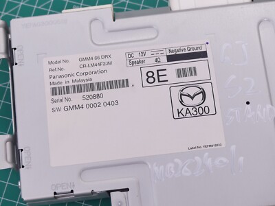 10/14-06/16 Mazda 6 GJ Series 2 Tuner Audio Control Unit TAU