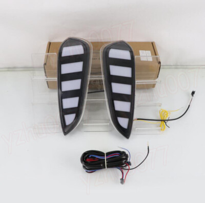 Front Bumper LED Driving Lights Turn Signal Lights 2PC For Toyota