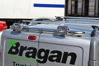Heck Dach Stange + Spot Lampe + Rot Leds FüR Renault Trafic 2022 + Van Edelstahl