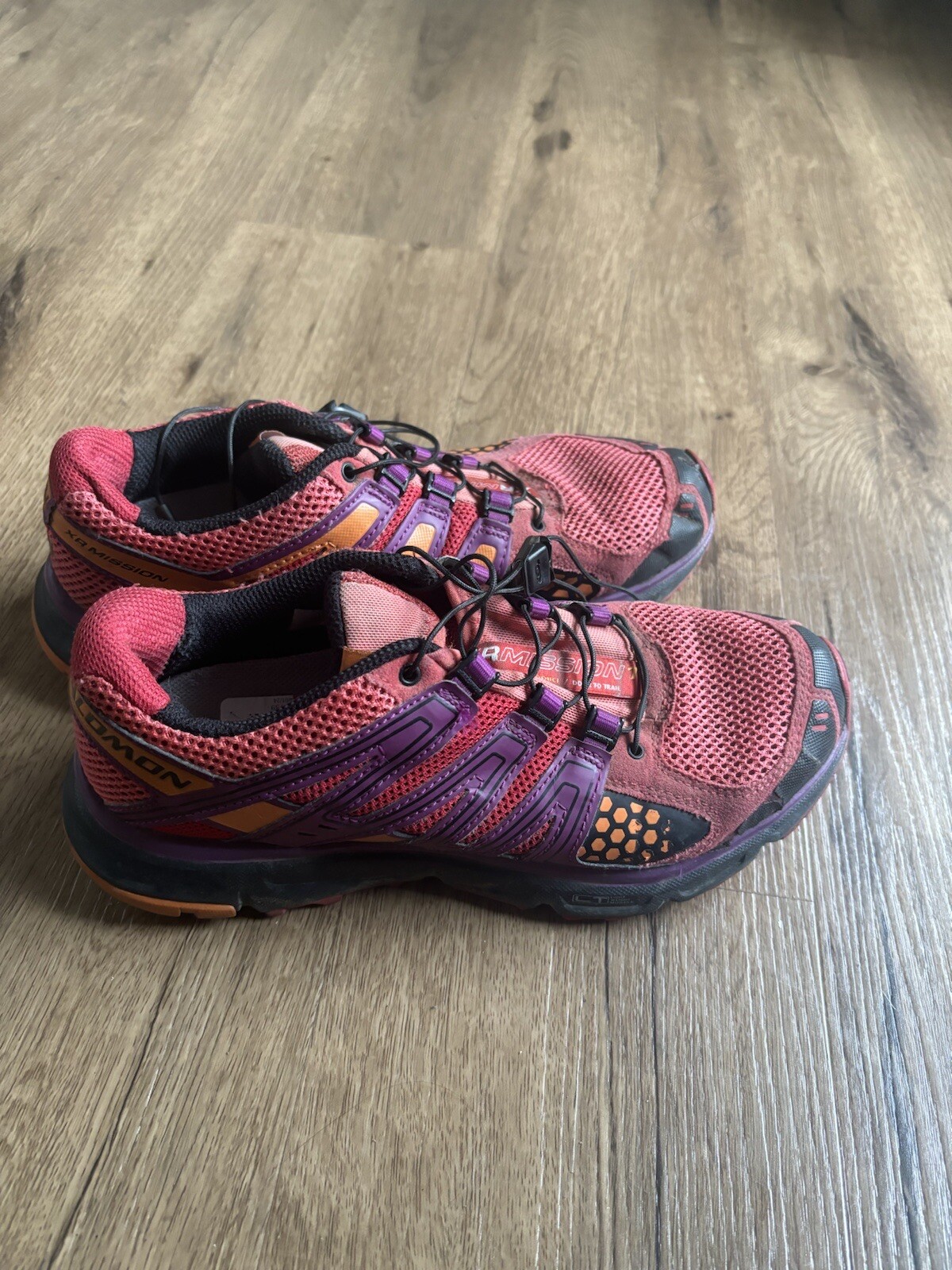 Scarpe da corsa Salomon donna XR Mission trail rosse 355483 elastiche stringate 7 5