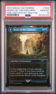PSA10 MTG Heart of the Explorer the Lost Valley Secret Lair
