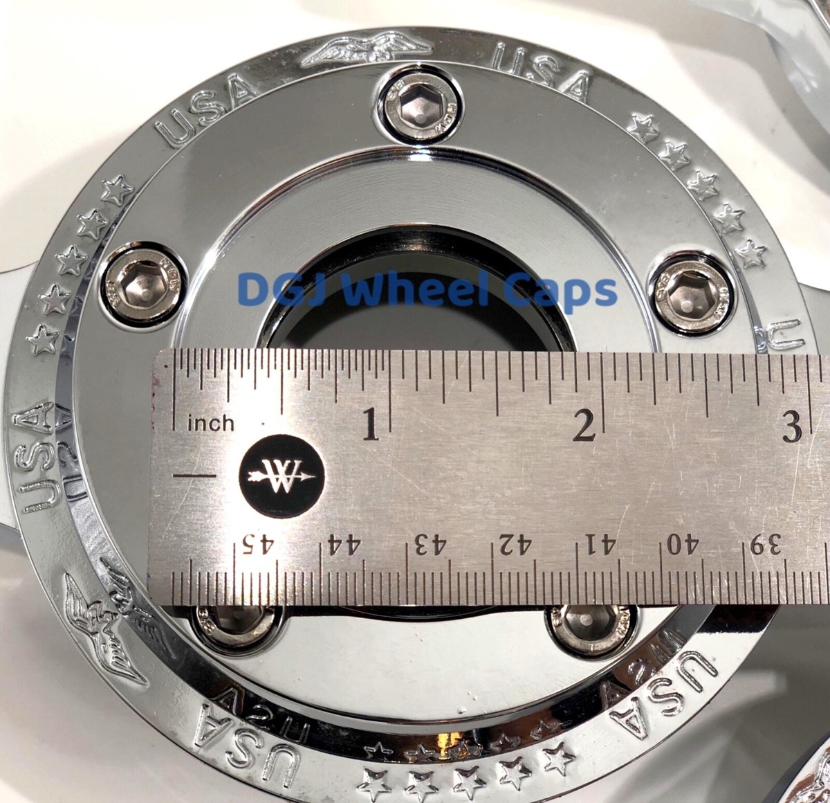 Zenith Locking Style Cut Chrome Knock-Off Spinner Cap for Lowrider