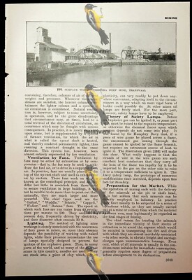 Oberflächenwerke, Ferreira, Transvaal, S. Afrika, Buchillustration (Druck), um 1907
