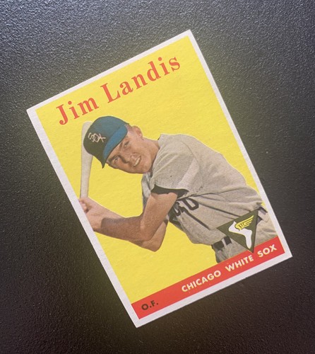 1958 TOPPS Jim Landis #108 Chicago White Sox Baseball Card