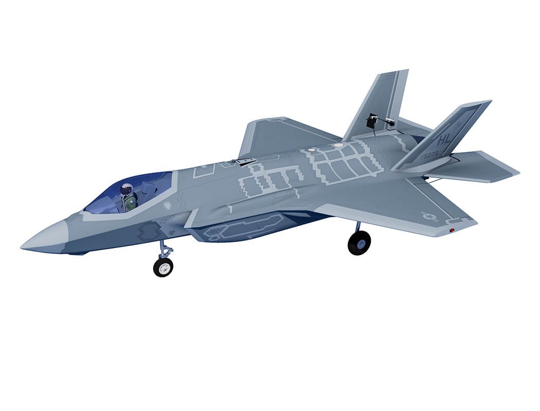 XFly F-35 Lightning, 12 Blade 70mm EDF. 750mm Wingspan, With Retracts. ARTF.