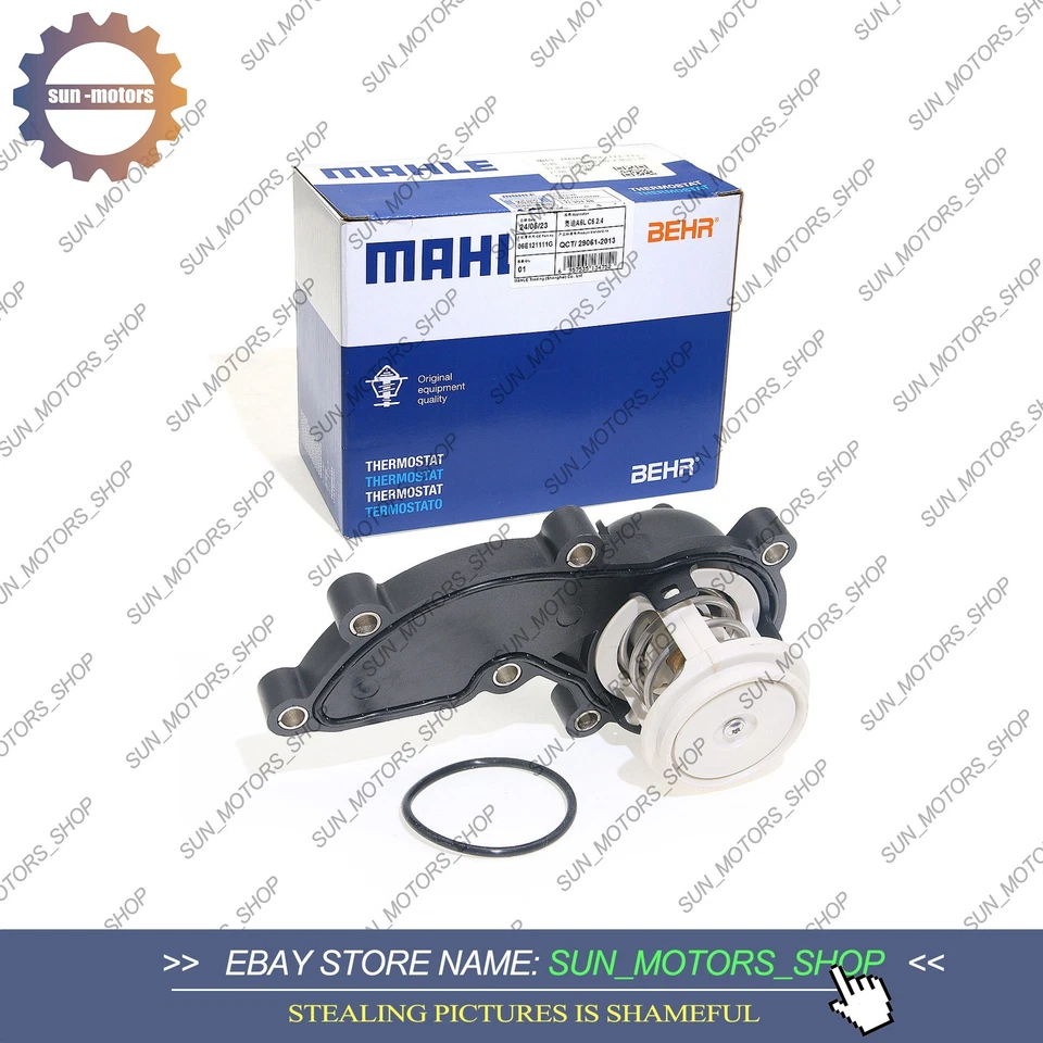 Engine Coolant Thermostat & Housing For Audi A4 A6 A8 Quattro 3.2 V6 06E121111G Foto 2 de 4