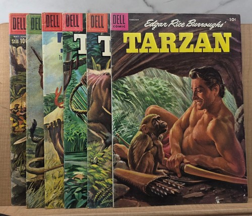 Lotto Dell Comics Edgar Rice Burroughs Tarzan (6) fumetti Golden Age Russ Manning