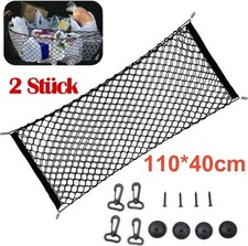 2Stück Auto Universal Kofferraumnetz Gepäcknetz Organizer Trennnetz Anhängernetz