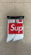 Supreme x Hanes Mens Cushioned Cotton Crew So...