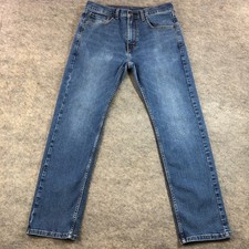 Levi 506 Mens 32x30 Blue Denim Cotton Blend Straight Jeans