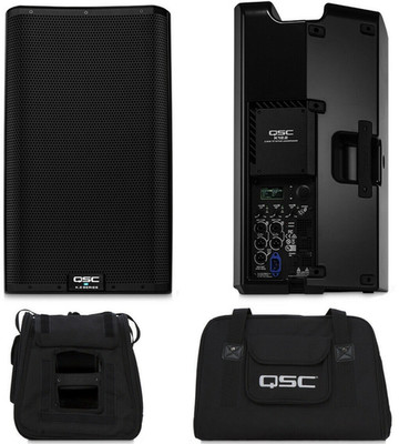 2x QSC K12.2 2-Way Premium Powered Loudspeaker 2000 Watts with 2x QSC K12 TOTE