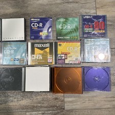 NEW / Mixed Lot of CD-RW DVD R 16x Blank Discs CD-RW 4x-10x Blank Discs Cases