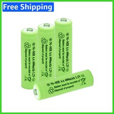 Eco-Friendly Rechargeable NiMH AA Batteries 600mAh for Solar Lights - 4 Pack 3.00 per gallon
