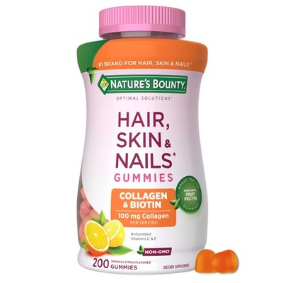 Nature's Bounty Optimal Solutions Hair, Skin and 200 Count (Pack of 1), N/a 