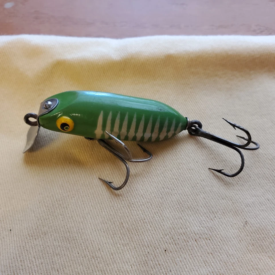 Señuelo de pesca vintage Reinhart Jinx 2 1/4" Heddon Bomber Creek Chub Storm RARO Foto 2 de 4