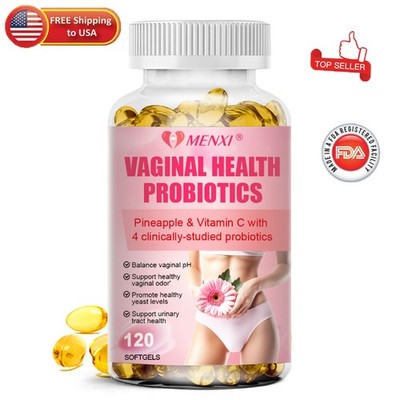 Vaginal Probiotics Women PH Balance with Prebiotics,Urinary Tract Health 120Caps