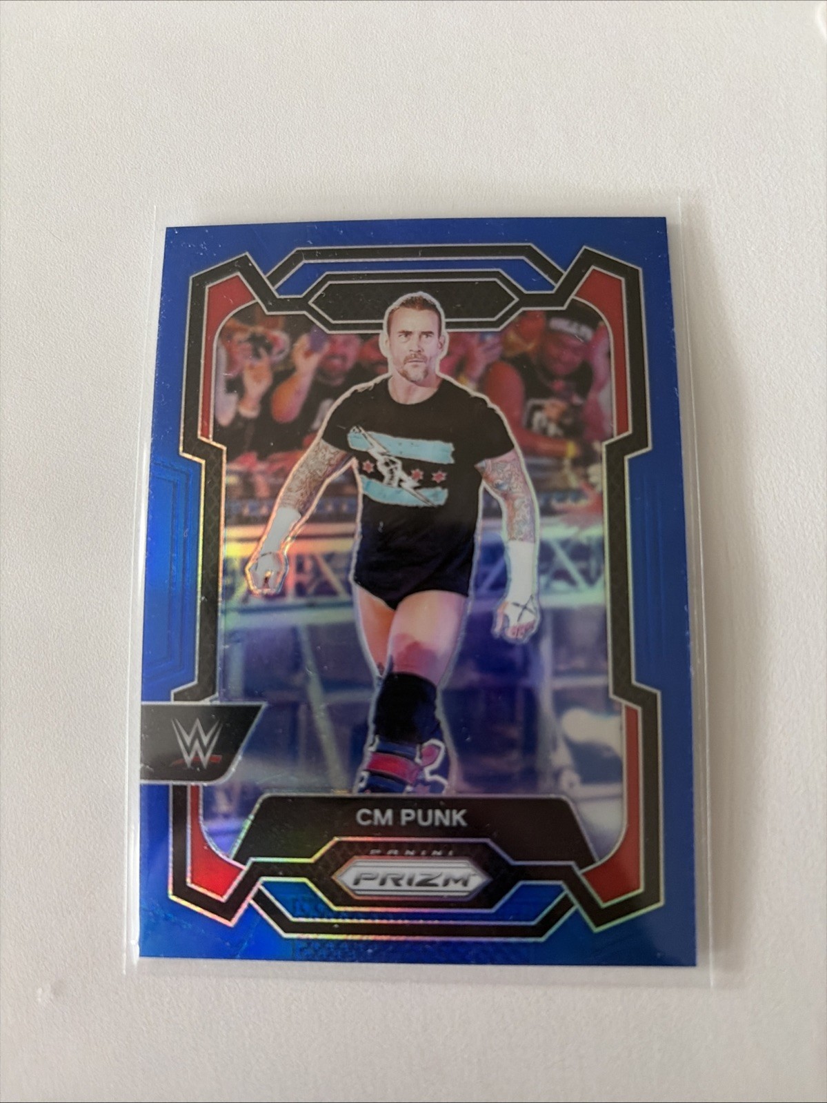 2024 Panini Prizm WWE - CM Punk #122 Blue Prizm /199
