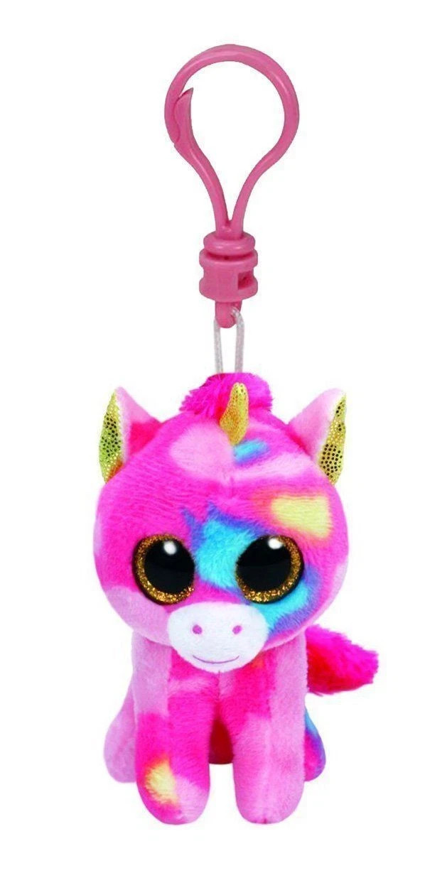 Ty Beanie Boo Boos 36619 Fantasia the Unicorn Key Clip 9cm ****NEW