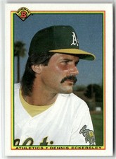 1990 BOWMAN #451 DENNIS ECKERSLEY OAKLAND ATHLETICS