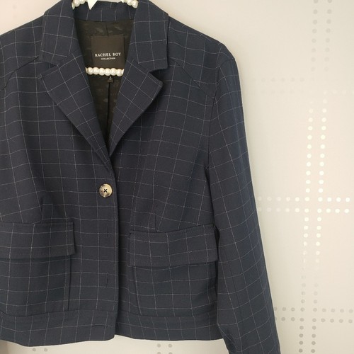 Rachel Roy Collection | Navy Blazer SZ L - Picture 3 of 8