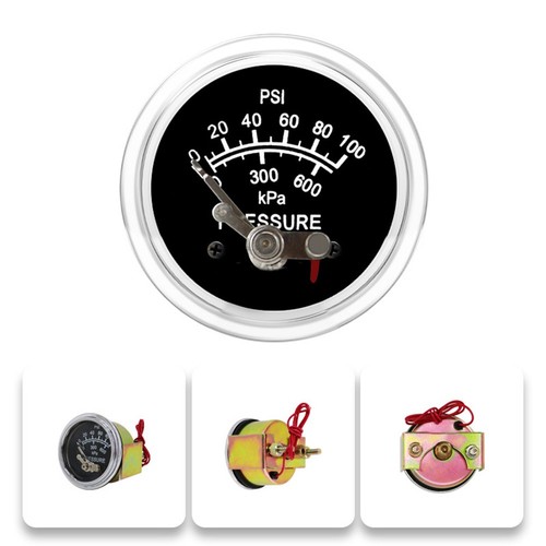 For Vehicles Engine Oil Gauge Chrome-Plated Gauge Automotive Maintenance - Picture 2 of 7