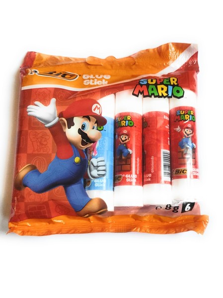Bic - Bic Super Mario Lijmstiften 6St. Toy NEU-image