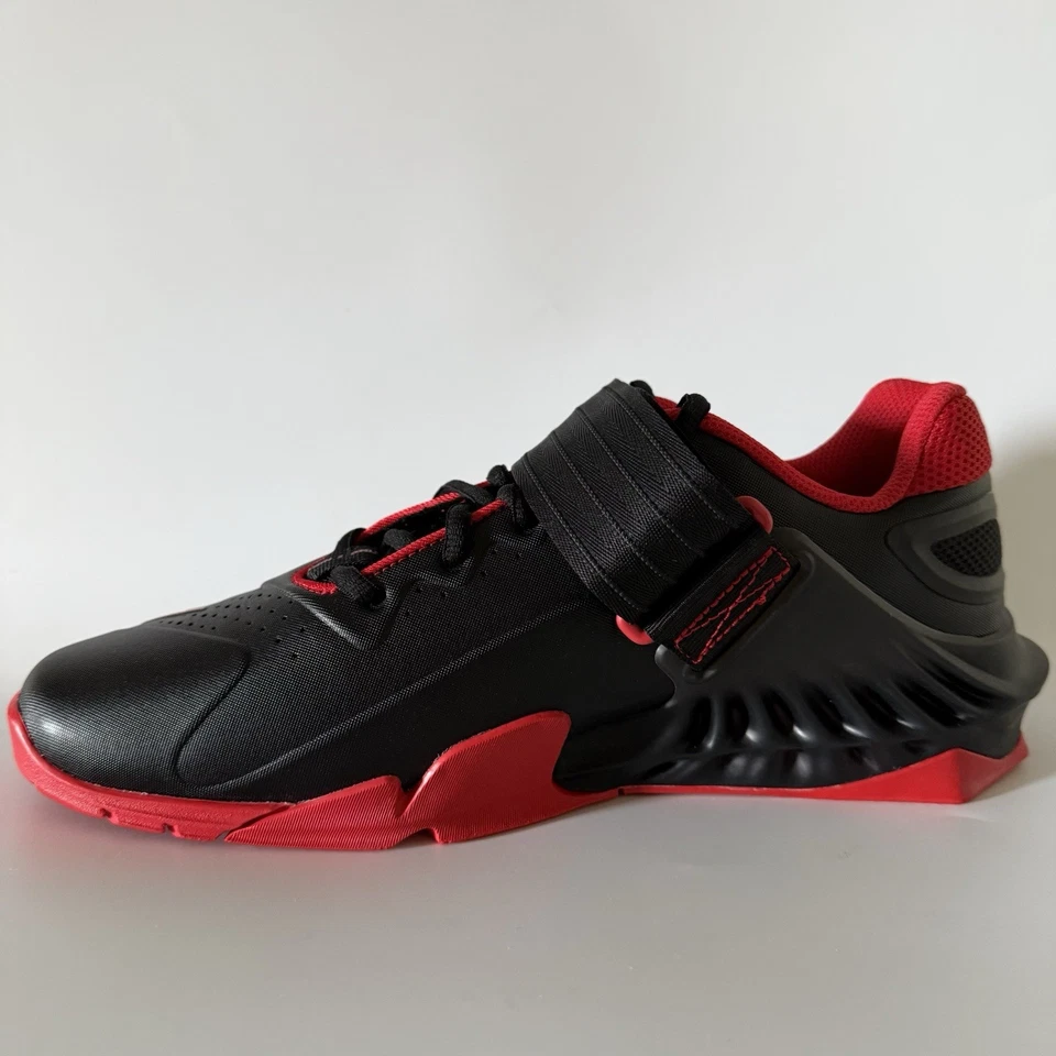 Nike Hombres 10 Savaleos Zapatos de Levantamiento de Pesas Negro/Rojo Universitario CV5708-002 NUEVO Foto 4 de 4