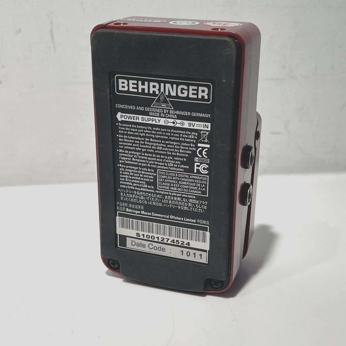 Behringer BSY600 Bass Synthesizer Guitar Pedal Used Tested