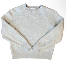 Wilfred Free By Aritzia Soft Cream Crew Neck Sweater 2XS 100 Merino Wool