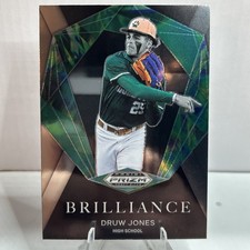 2022 Panini Prizm Draft Picks - Brilliance Silver Prizm #BR-DJ Druw Jones (RC)