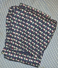 Sz M Vineyard Vines LOUNGEWEAR SANTA WHALE  TREE FLANNEL LNG DEEP BAY