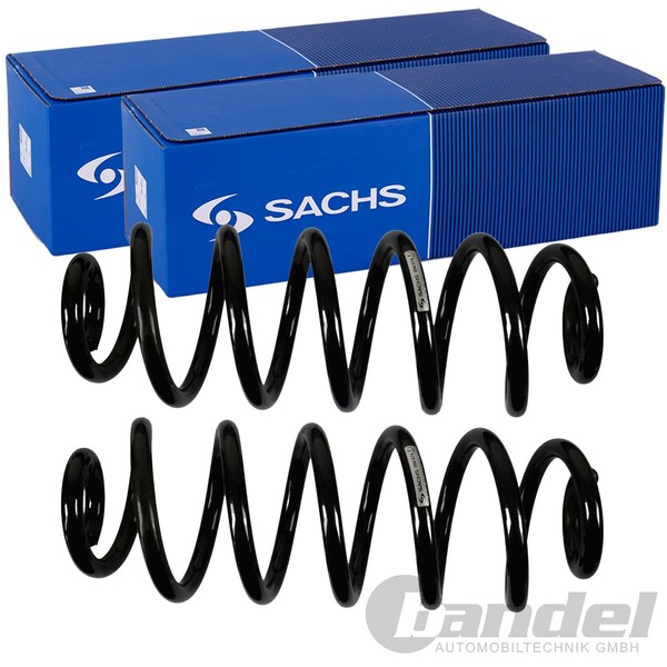 2X Sachs Fahrwerksfeder Federn Satz Hinten Passend FüR Audi Q5-image