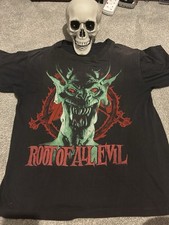 Slayer Root Of All Evil World Sacrifice Vintage 80s Tour Shirt Large