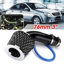 3" Car Cold Air Intake Filter Induction Kit Pipe Power Flow Hose System 76mm