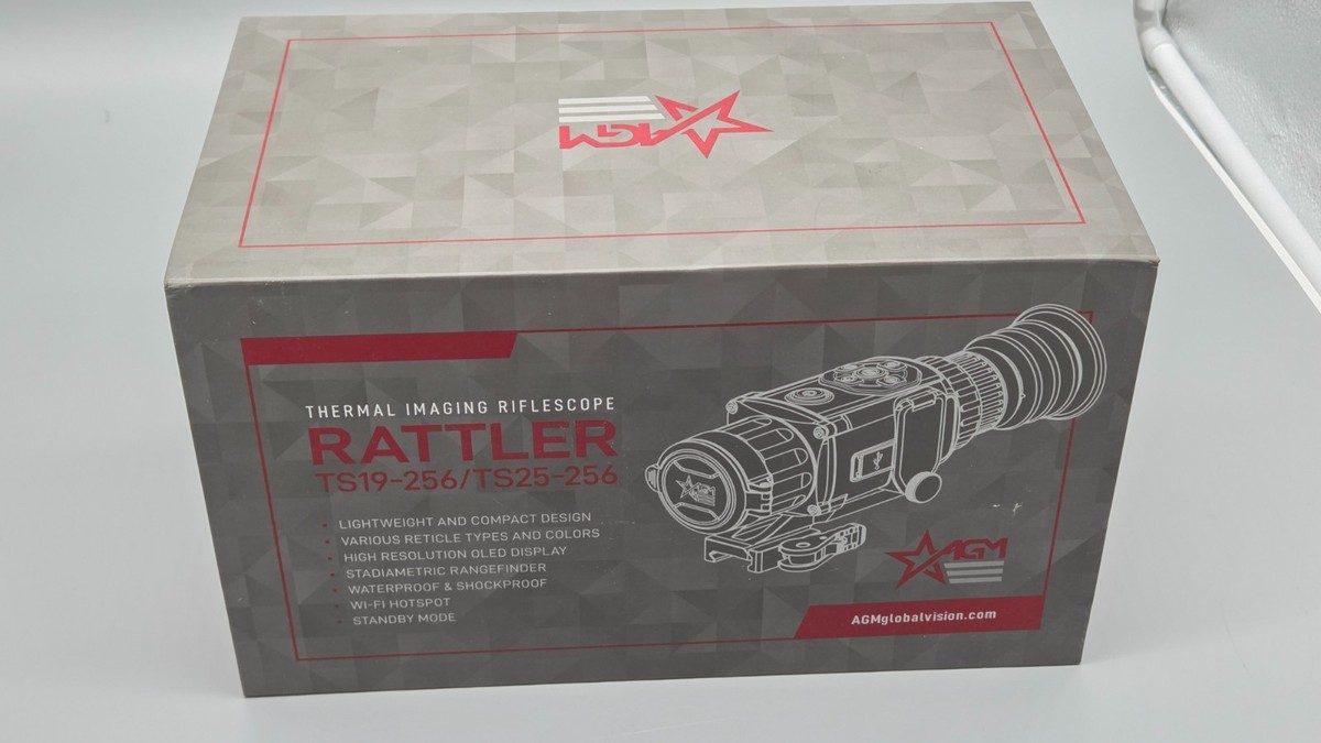 AGM 3143855003RA91 Rattler TS19-256 Thermal Riflescope - Black for