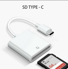 USB Type C to USB-C OTG Adapter SD Card Reader For Android MacBook Windows New