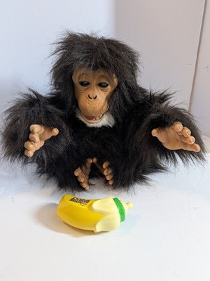 Hasbro 2008 FurReal Friends Cuddle Interactive Chimp Monkey Fur Real Tested