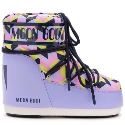 Moon Boor Icon Low Optical Boots Lilac Cyber Lime