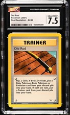 Pokemon Old Rod 64/64 Neo Revelation 2001 CGC 7.5 Graded Card